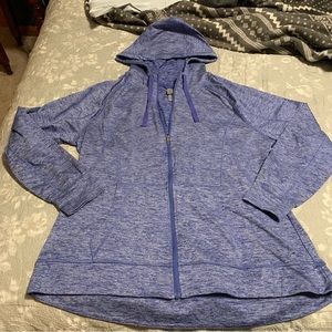 Blue workout jacket